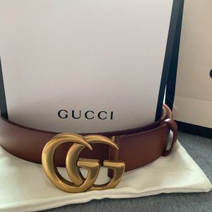 💕 Gucci brown leather belt